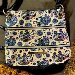 Lily Bloom Denise Crossbody Bag Womens Multicolor Henna Elephant
Print